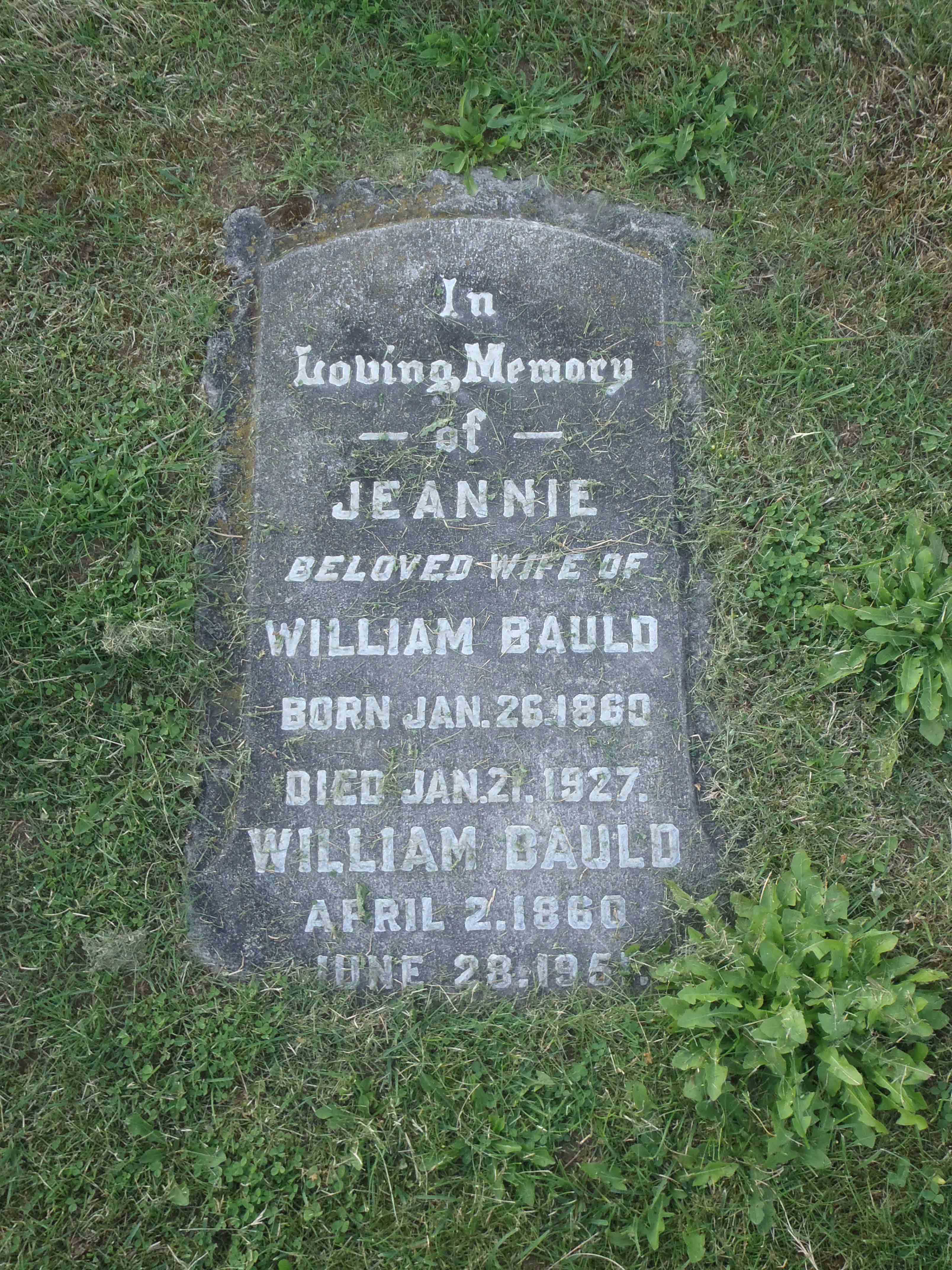 William Bauld gravesite, Ladysmith Cemetery